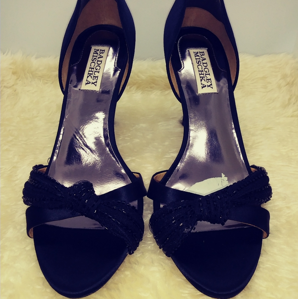 Bagley Mischka D'Orsay Peep Toe size 7.5 - Picture 1 of 8